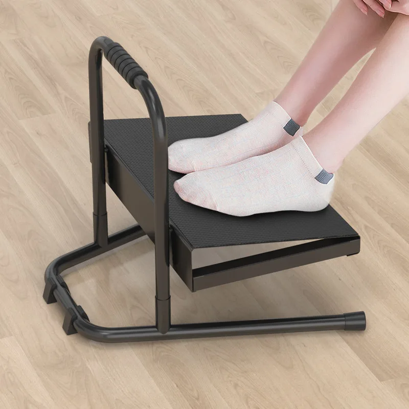 Footrest Under Desk - 高さ調節可能なフットレストペダルピアノフットスツール子供用妊婦用デスク下収納フットスツールホームオフィスリラックス用