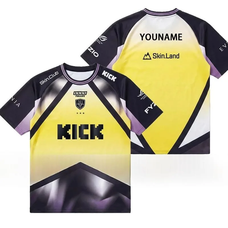 Esports Gaming Jersey Design - グラデーションデザイン 2026 チーム バイタリティ メンズ Tシャツ