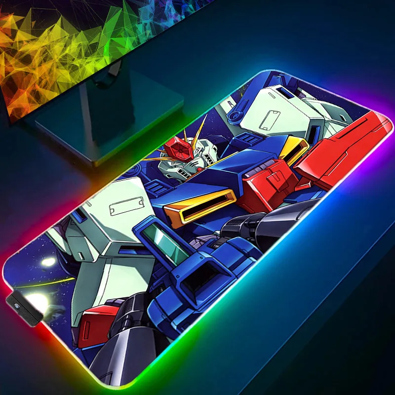 Esports Y Gaming - RGB 大型 E スポーツマウスパッドスムーズで柔軟な機動戦士ガンダムラバーゲーマー PC コンピュータキーボード
