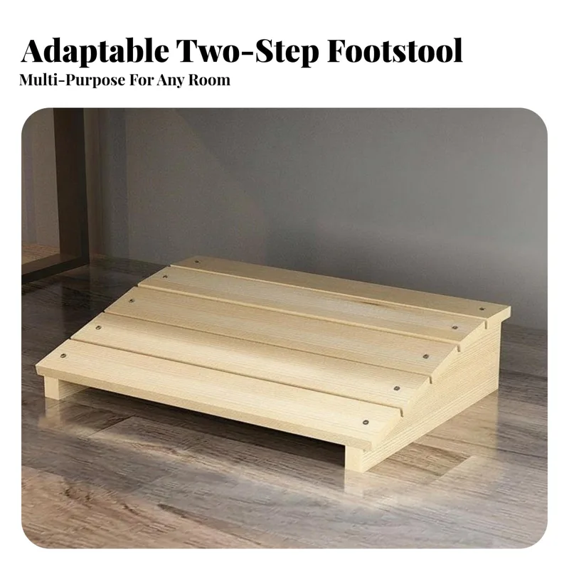 Footrest Under Desk - デスク下フットレスト 滑り止め表面付き傾斜フットレスト オフィスワーカー、大人向け