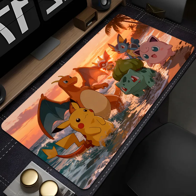 Esports Y Gaming - マウスパッド Lockedge 大型ゲームアクセサリー E スポーツプレーヤーコンピュータゲーマーキーボードマウスマットデスク P-Pokemons
