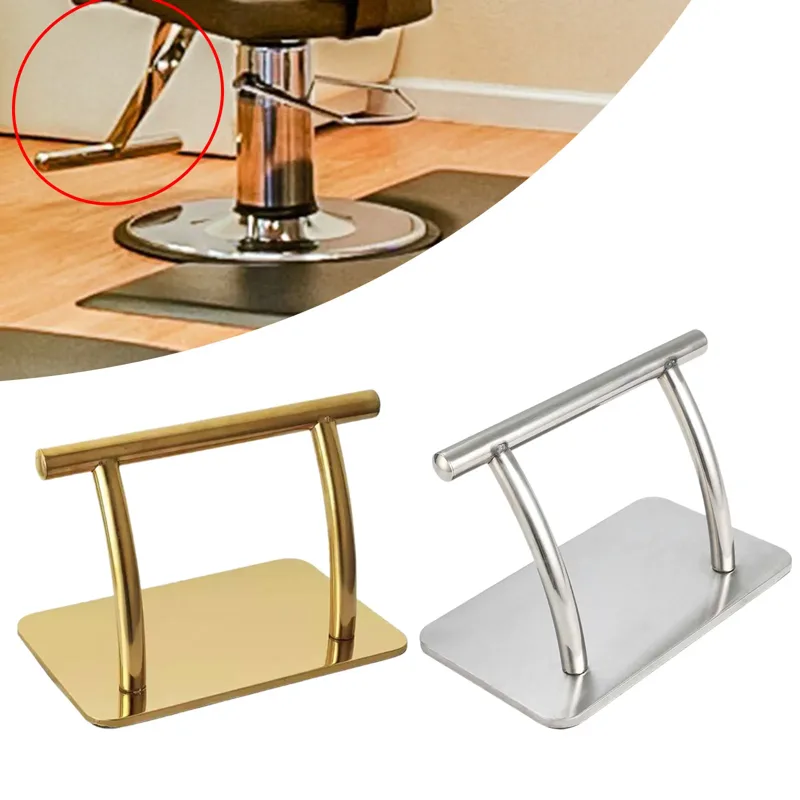 Footrest Under Desk - 職場のデスクの下用のステンレススチール製フットレスト、理髪店の椅子用のサロンフットレスト、ホームオフィス理髪店用のデスクの下のフットレスト
