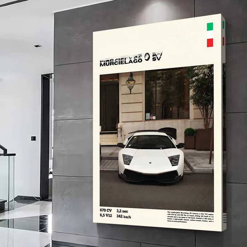スポーツカリムシエラゴ SV 印刷ポスターカスタム E 写真 - Esports Gaming Poster のレビューと価格