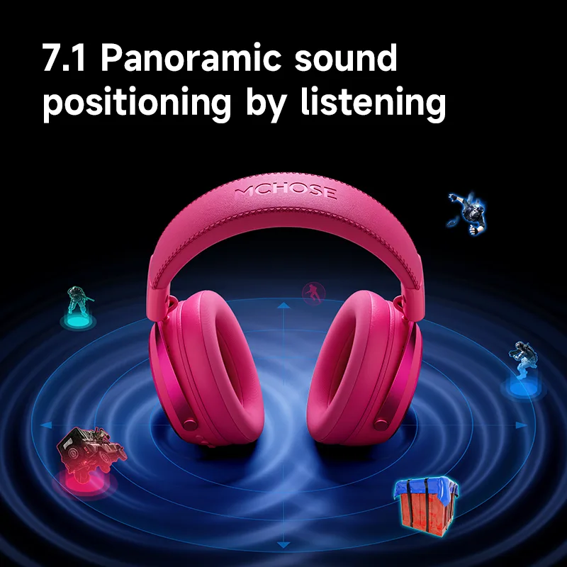 MCHOSE X9 ワイヤレス ゲーミング ヘッドセット 低 - Gaming Headset 7.1 のレビューと価格