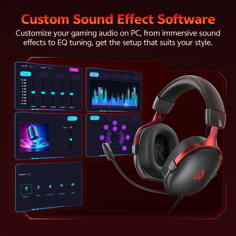 QCY VN200 Pro H7GM USBゲーミングヘッド - Gaming Headset 7.1 のレビューと価格