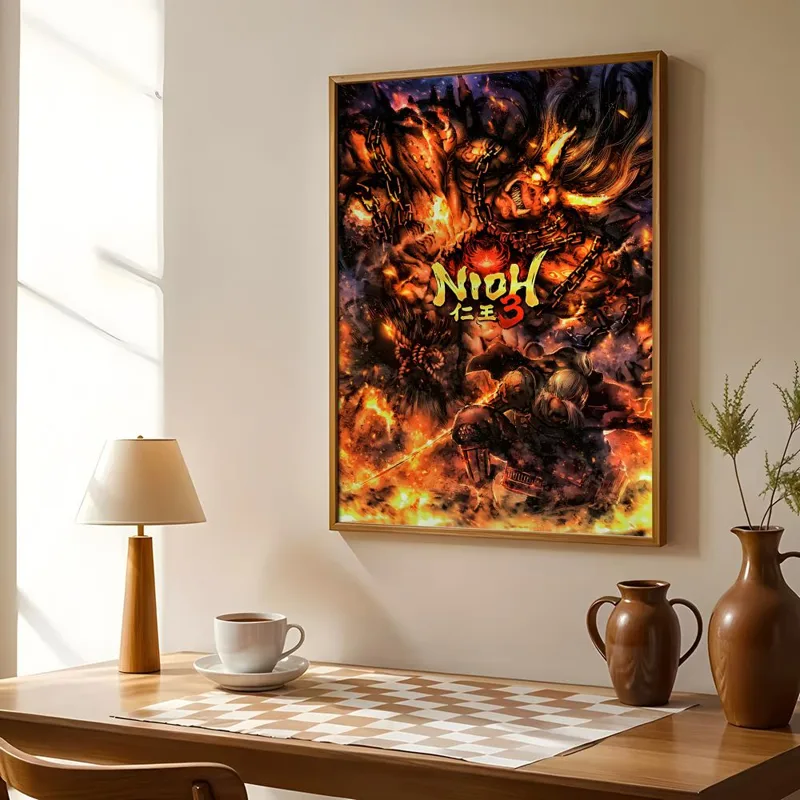アクションゲーム N-NiohS ポスター ウォールアート  - Esports Gaming Poster のレビューと価格