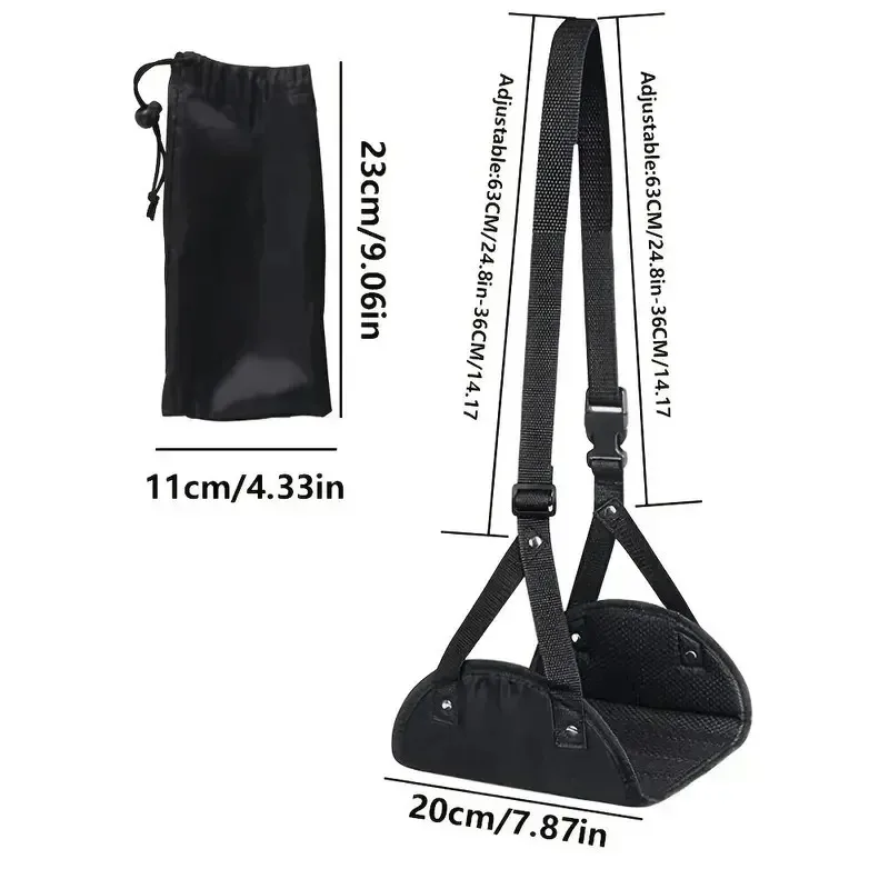 1PC ポータブルフットハンモック調節可能なストラップオフィ - Footrest Under Desk のレビューと価格