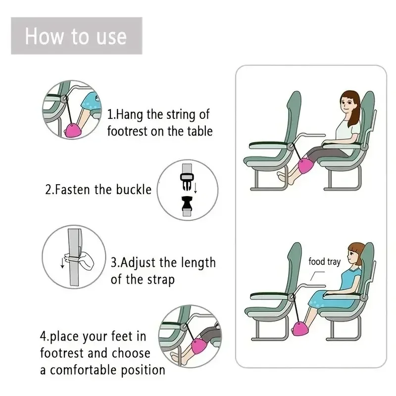 1PC ポータブルフットハンモック調節可能なストラップオフィ - Footrest Under Desk のレビューと価格
