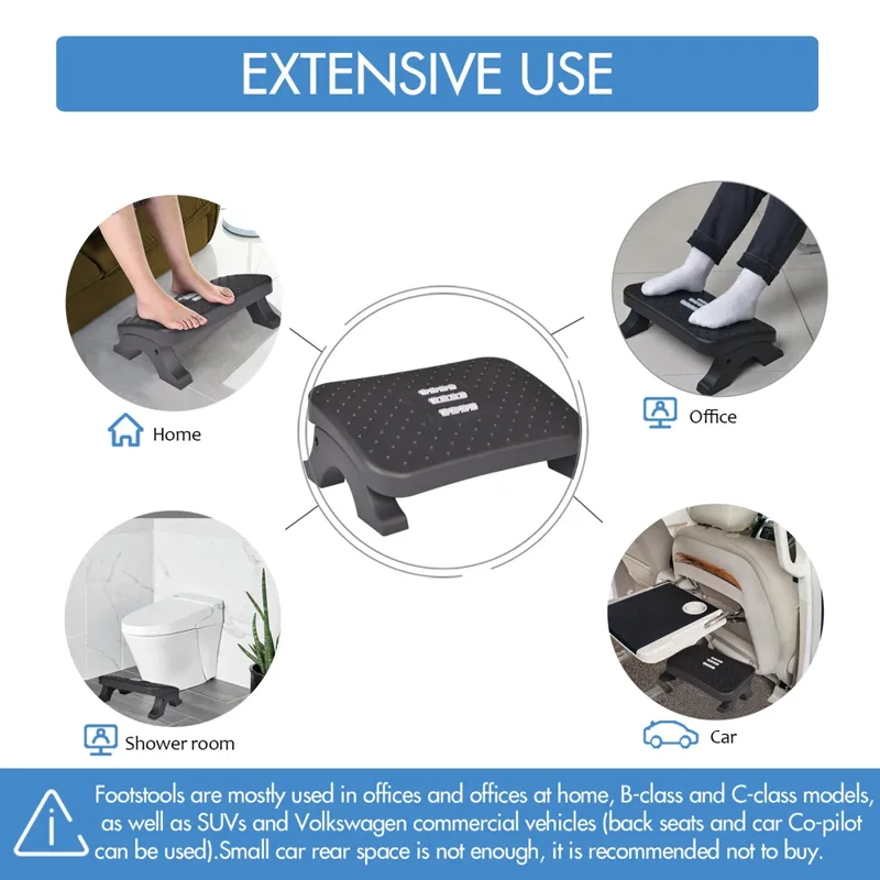 人間工学に基づいたデスク下フットレスト、マッサージローラー付 - Footrest Under Desk のレビューと価格