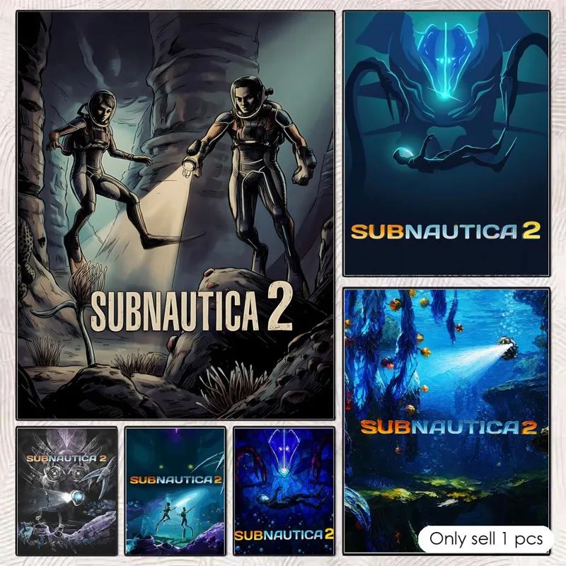 S-SubnauticaS 2 ポスター HD 壁装飾 しわ - Esports Gaming Poster のレビューと価格