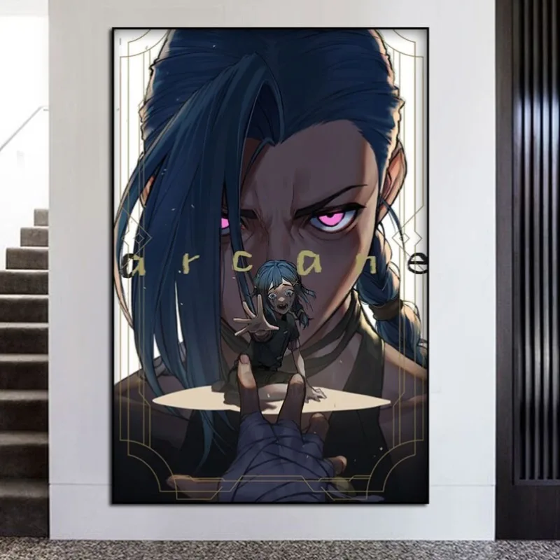 Arcane Jinx ダブルバージョン フレームなしキャン - Esports Gaming Poster のレビューと価格