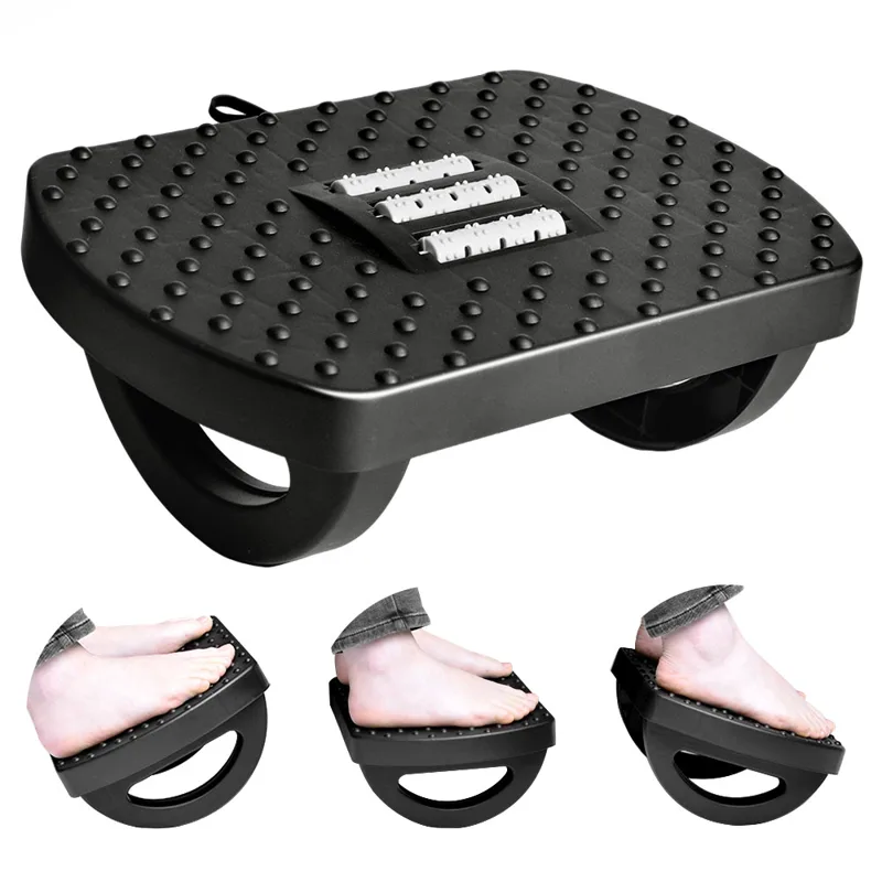 ポータブルホームオフィスフットスツール人間工学に基づいたデス - Footrest Under Desk のレビューと価格