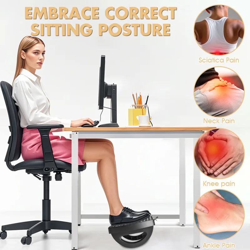 ポータブルホームオフィスフットスツール人間工学に基づいたデス - Footrest Under Desk のレビューと価格