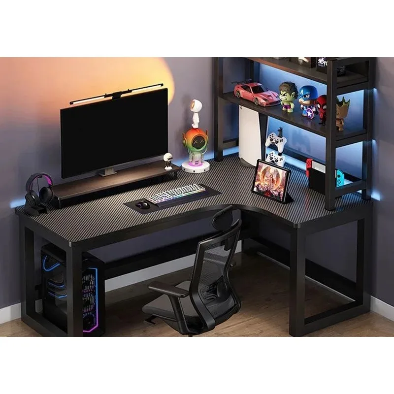 高さ調節可能なL字型コーナーコンピューターゲーミングデスク、 - Esports Gaming Furniture のレビューと価格