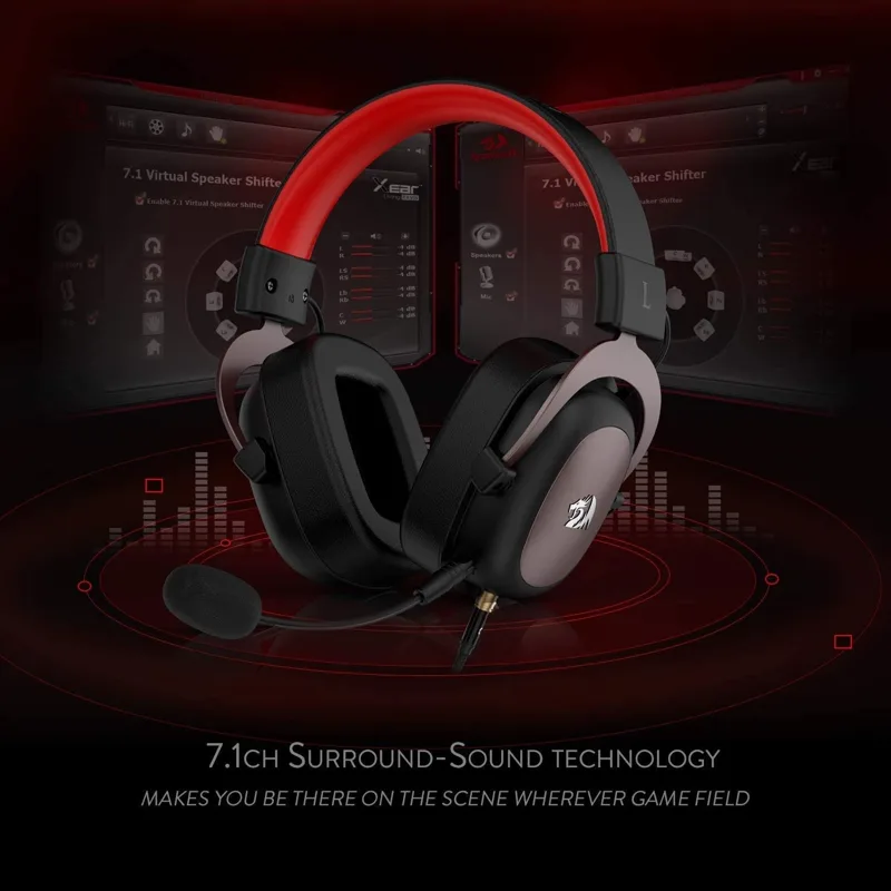 Redragon H510 Zeus 有線ゲーミング ヘッド - Gaming Headset 7.1 のレビューと価格